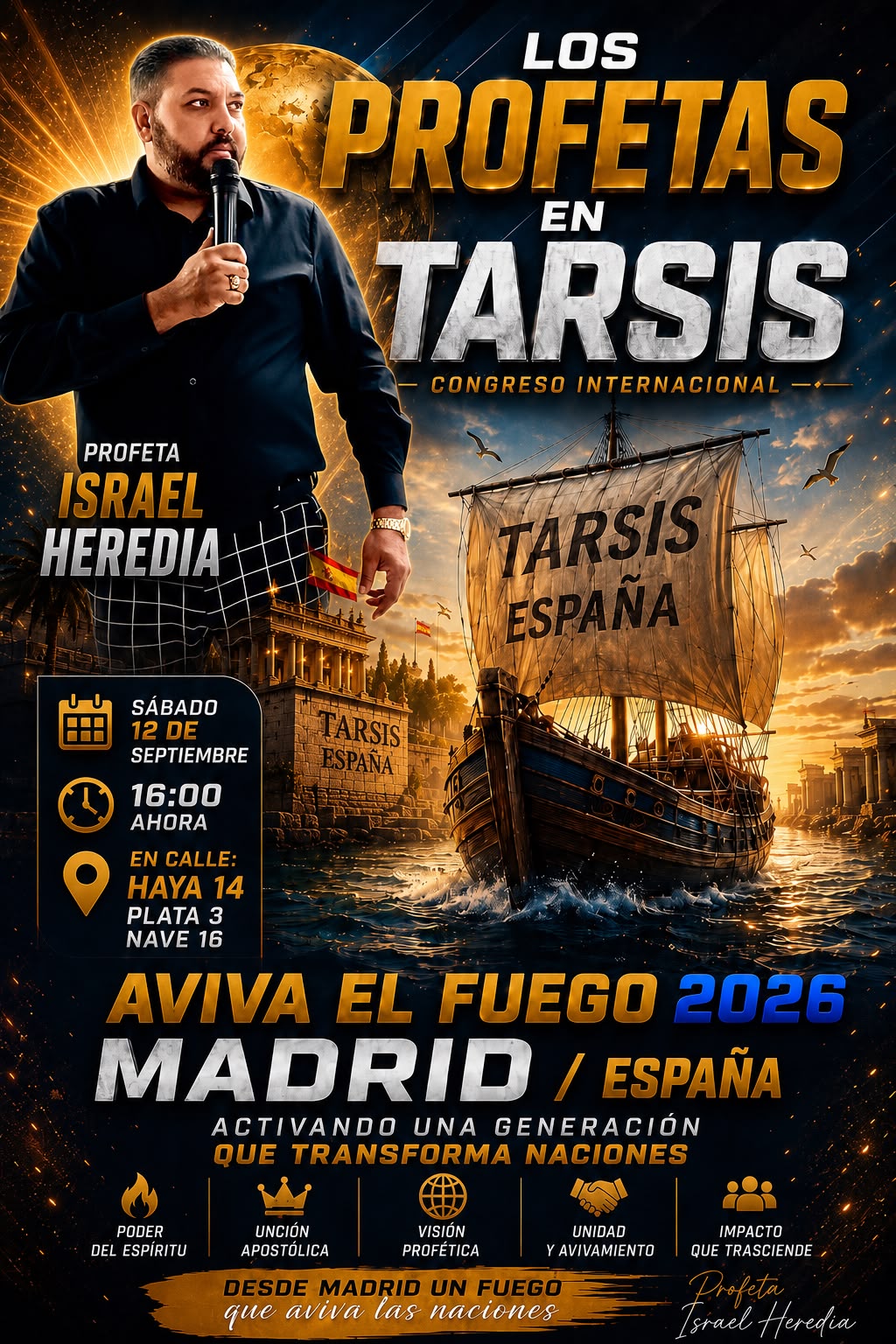 Cartel oficial de Israel Heredia